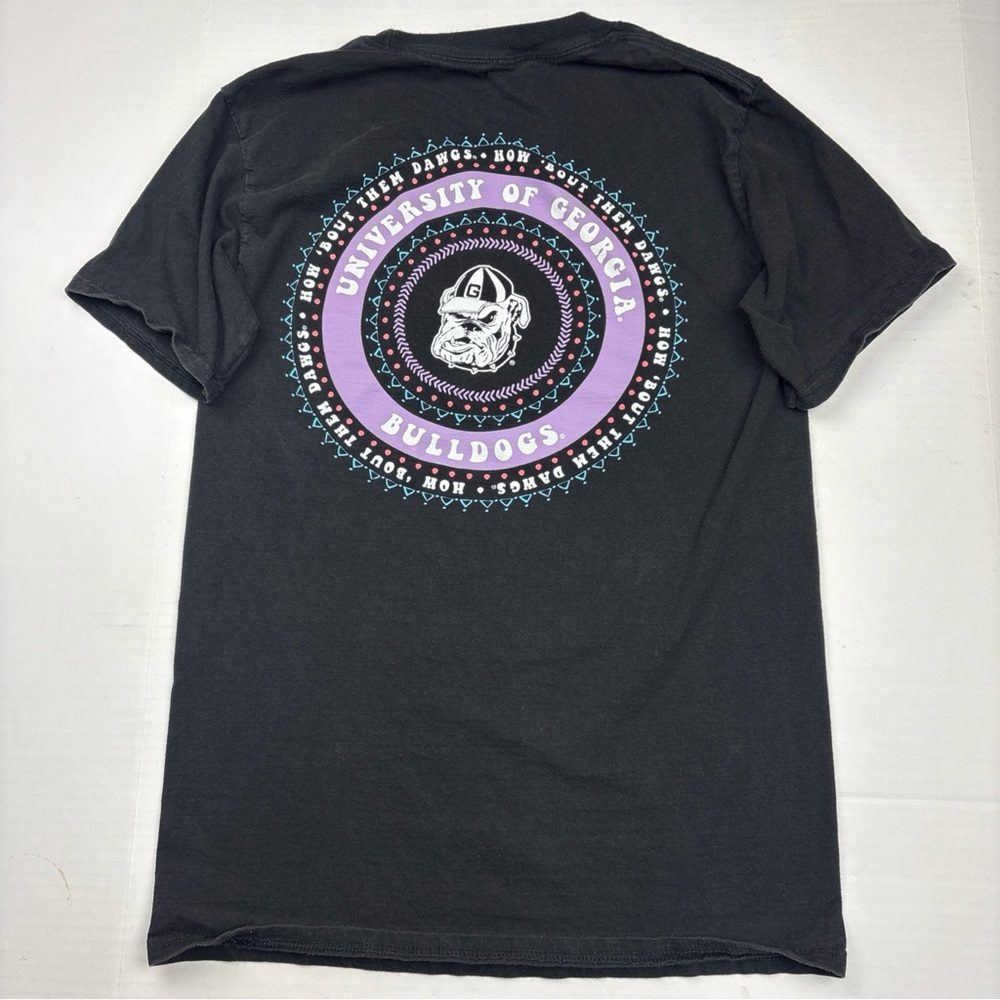 Champion Georgia Bulldogs Adult Small T-Shirt Black Purple How Bout Them Dawgs
